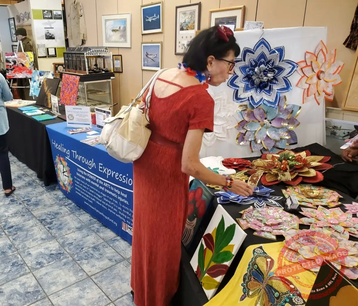 Healing Through Expression Display at Event, August 10, 2024